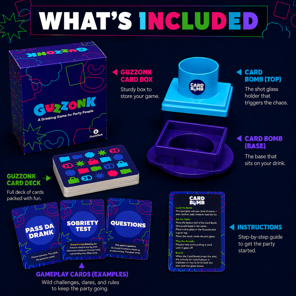 Guzzonk Drinking Card Game